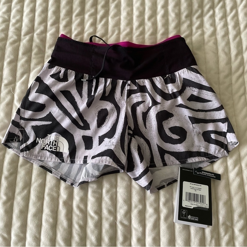 The North Face W Printed Flight Stridelight Shorts Size XS